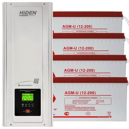 Hiden Control HPS30-6048 с АКБ Рубин 200 А·Ч